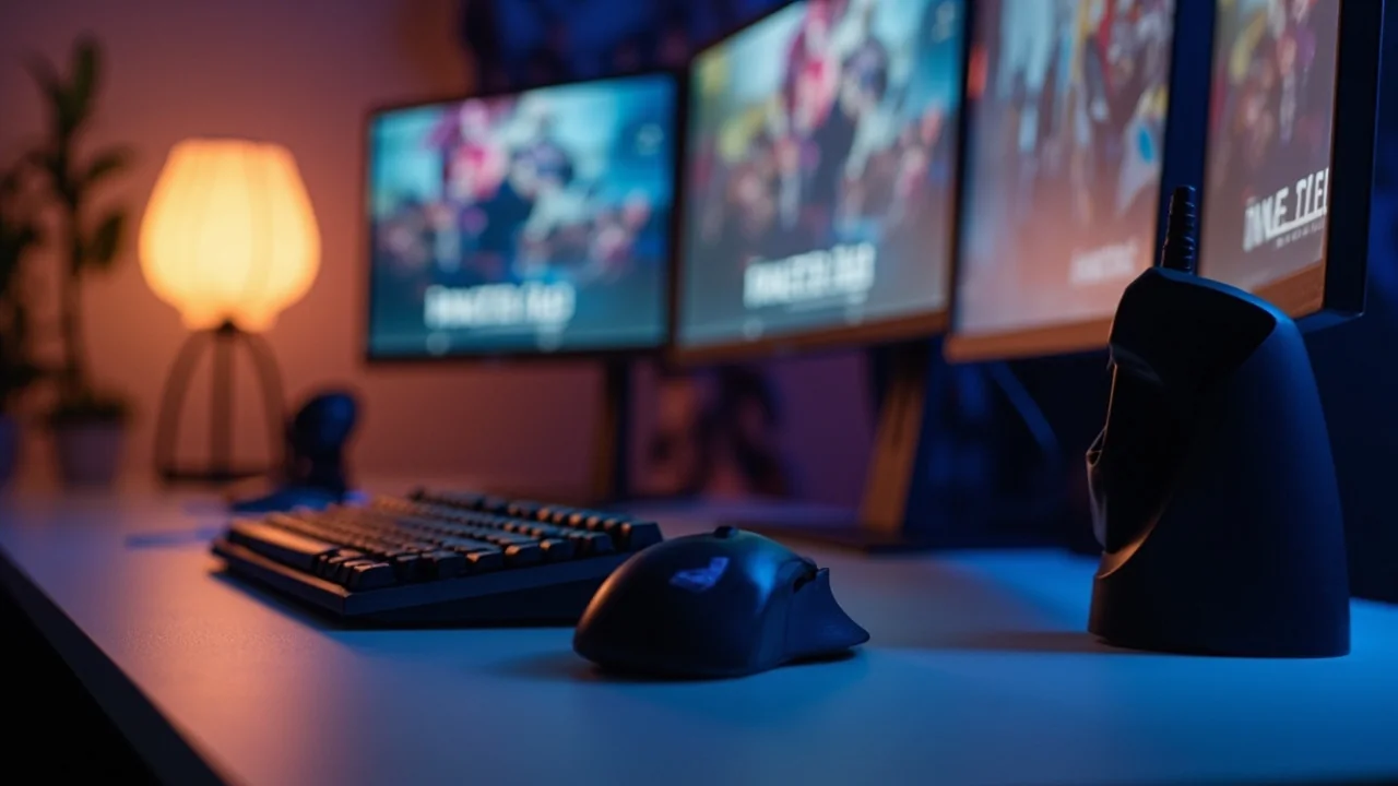 Five game genres side by side, illustrative